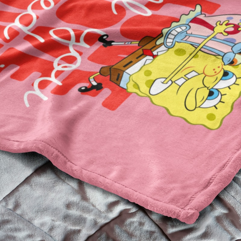 Nickelodeon Spongebob Need Love Silk Touch Throw Blanket