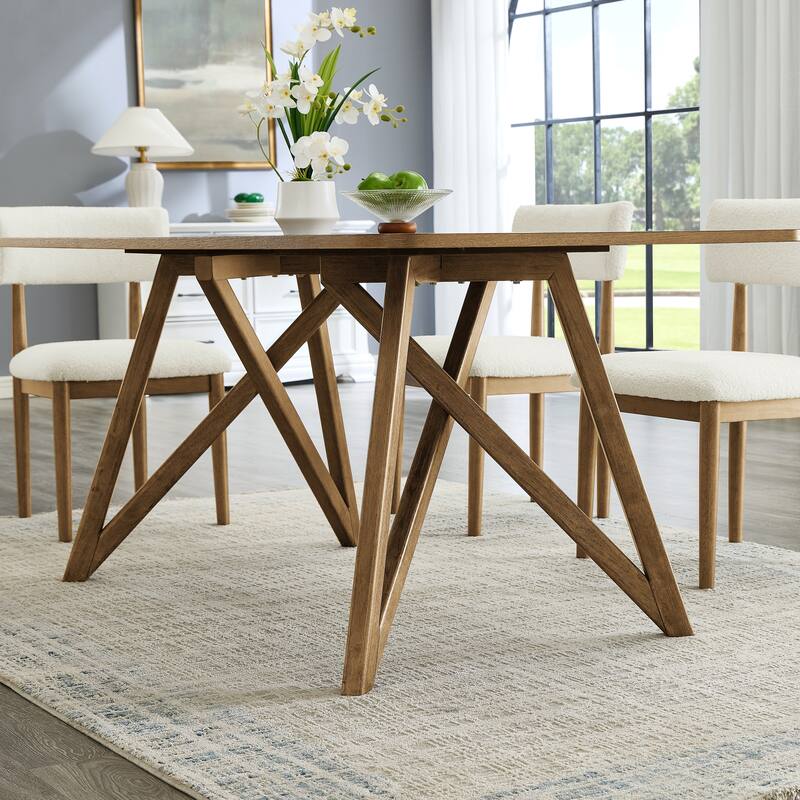 Roundhill Furniture Axler 70-in Length Dining Table
