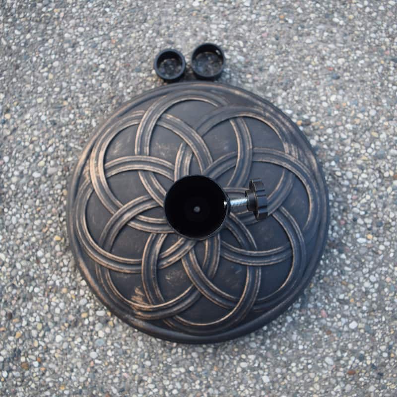 Cast Concrete 33 lb Umbrella Stand