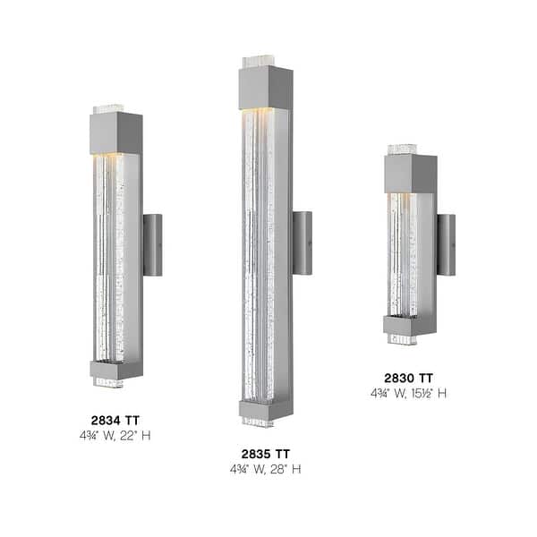 slide 2 of 4, Hinkley Lighting Glacier Single Light 28" High Integrated LED Outdoor Bronze