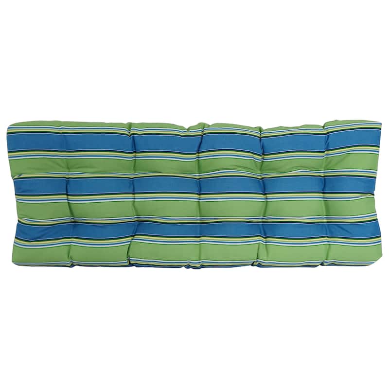 Tufted Indoor/Outdoor Bench Cushion (Multiple widths from 46 to 60 inch)