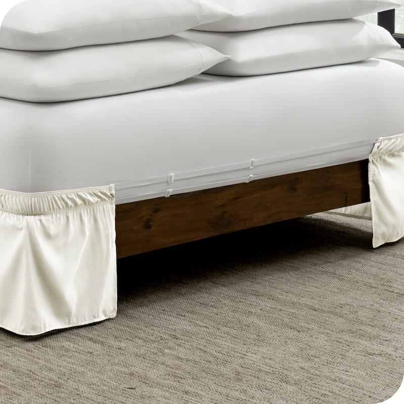 Bare Home Adjustable Wrap Around Bed Skirt