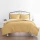 Becky Cameron Hotel Quality 3-Piece Oversized Duvet Cover Set - Gold - Full - Queen