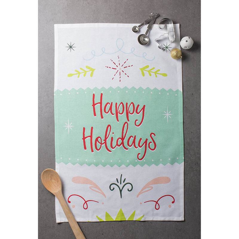 DII Assorted Christmas Printed Dishtowel