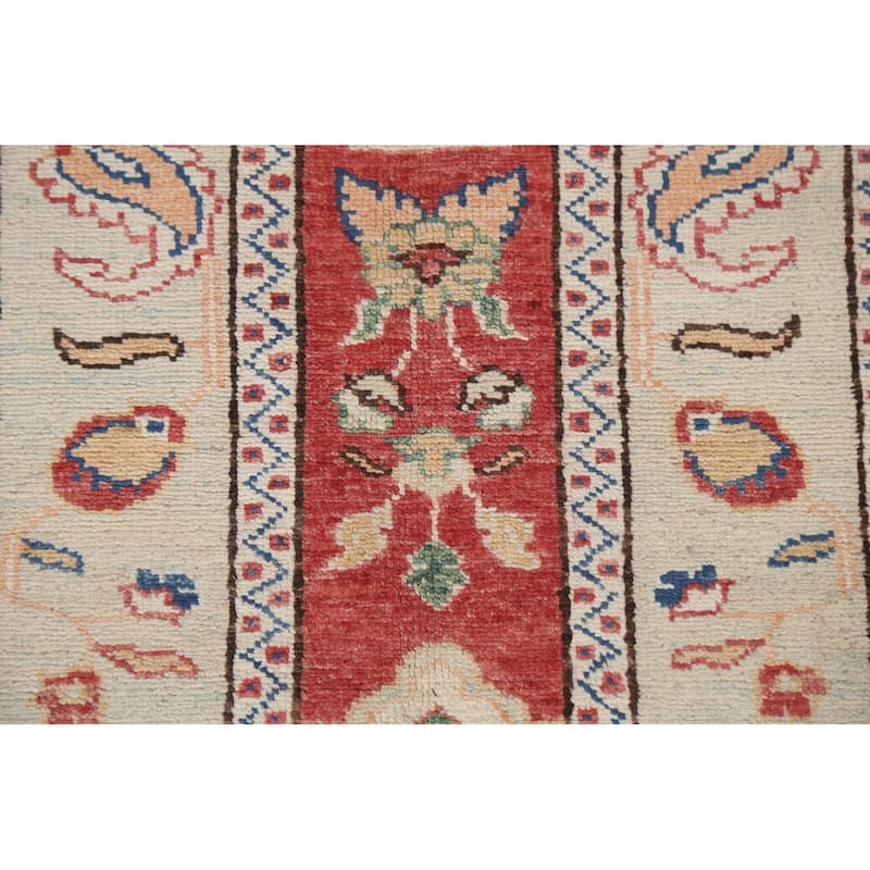 Vegetable Dye Moharramat Oriental Area Rug Hand-knotted Wool Carpet - 4'7" x 6'3"