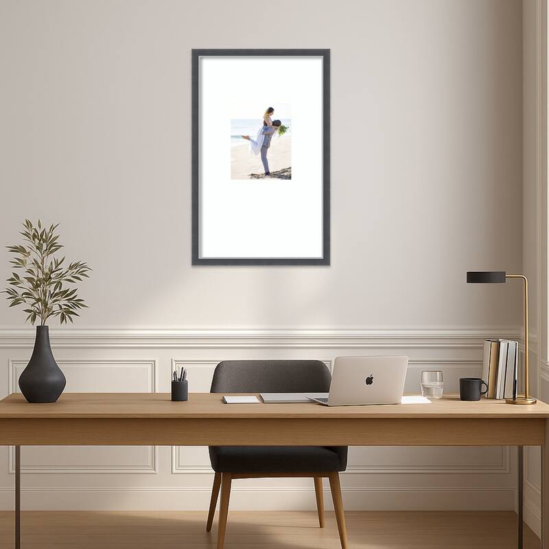 Eva Black Silver Thin Framed Picture Frame, Photo Frame