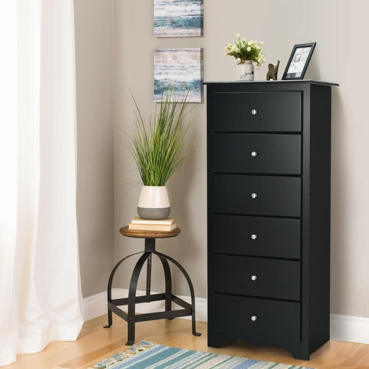 6 Drawers Chest Dresser Clothes Storage Bedroom Furniture Cabinet