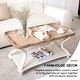 preview thumbnail 8 of 10, COZAYH Rustic Farmhouse Cottagecore Coffee Table