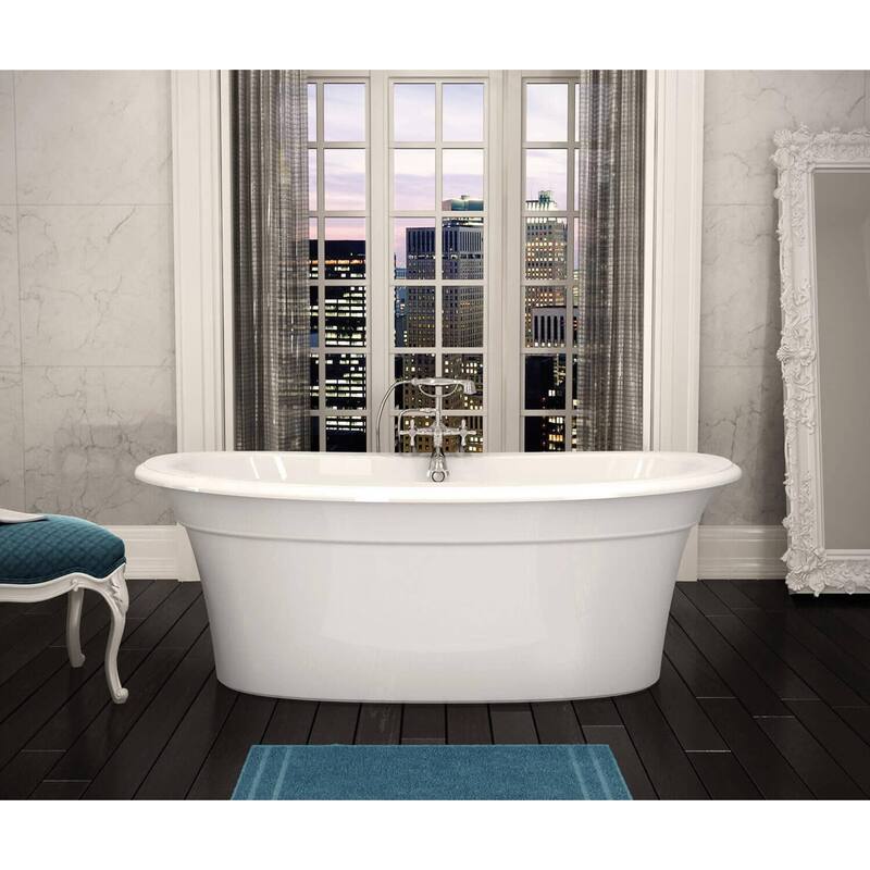 Maax 105744-000 Ella Sleek 66" Free Standing Acrylic Soaking Tub with
