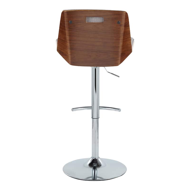 Carson Carrington Clemens Adjustable Bar Stool with Rounded T Footrest (Set of 2)
