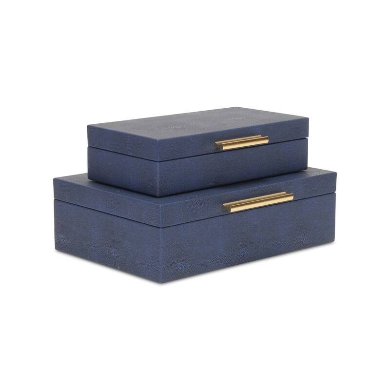 Lusan Black Vinyl Decorative Box Set