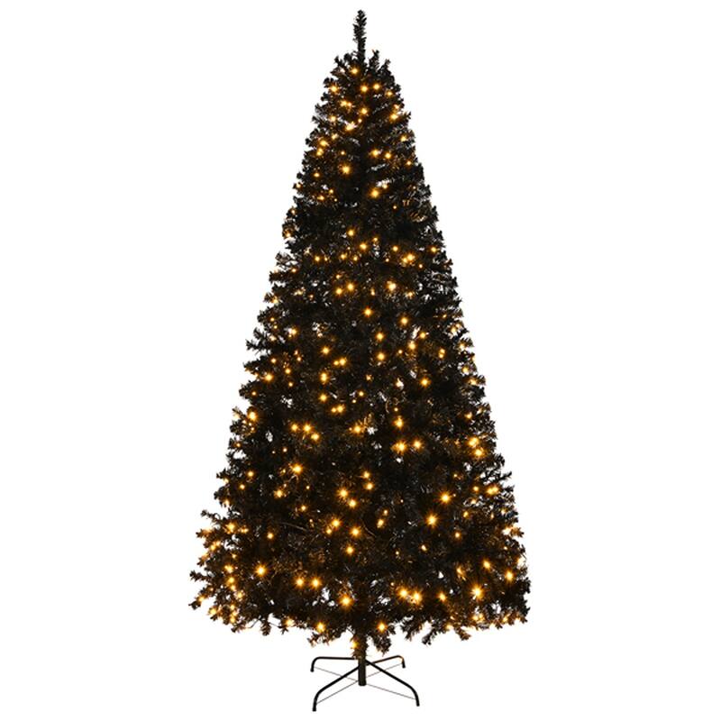 Artificial Hinged Christmas Tree with Remote Control for Holiday