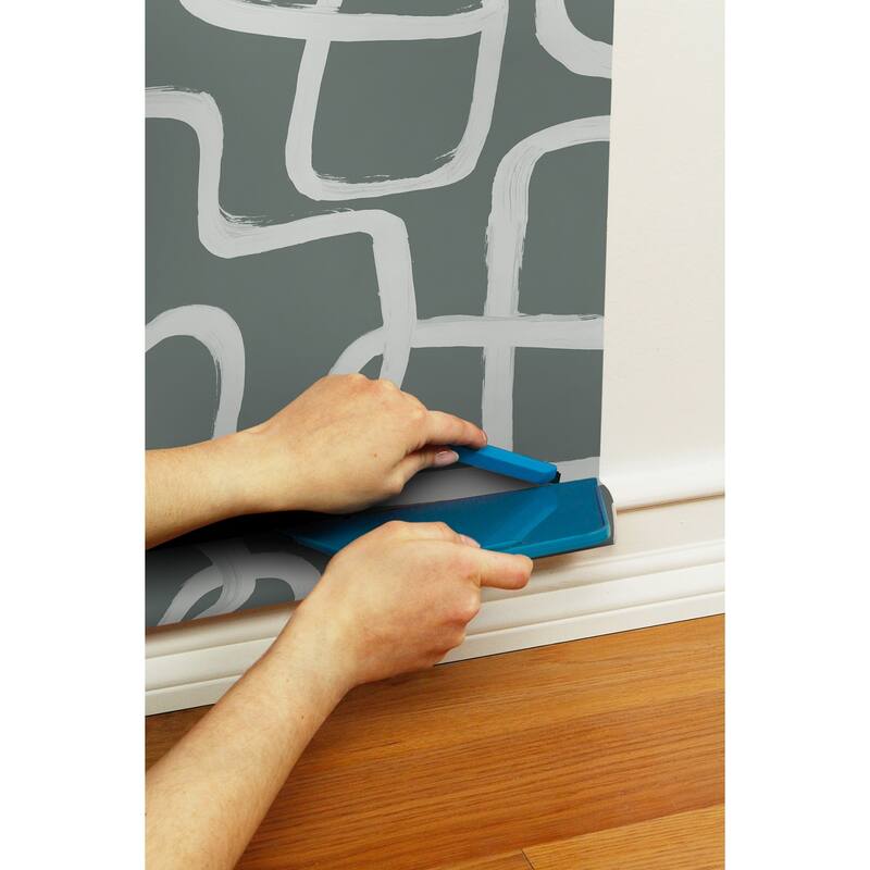 NuWallpaper Grey Niko Peel & Stick Wallpaper - 216in x 20.5in x 0.025in