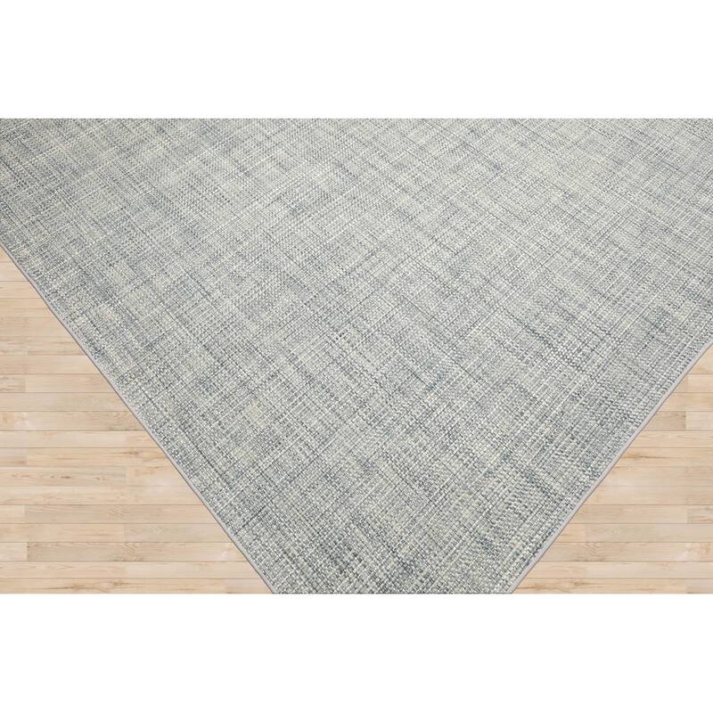 Slate Multi Sizes Hand Woven Oriental Rug Textured 80% Wool 20% Nylon