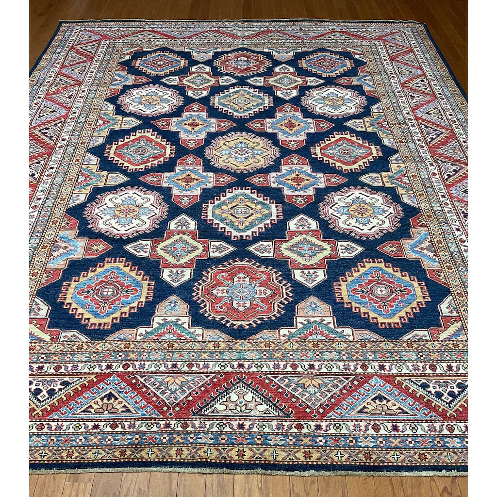HERAT ORIENTAL Handmade Super Kazak Wool Rug - 8'3" x 10'1"