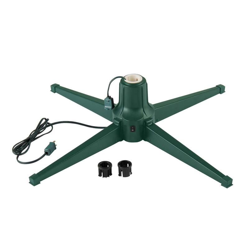 Home Heritage 1-1.5 In Rotating Metal Stand, Green with 5 Foot Christmas Tree