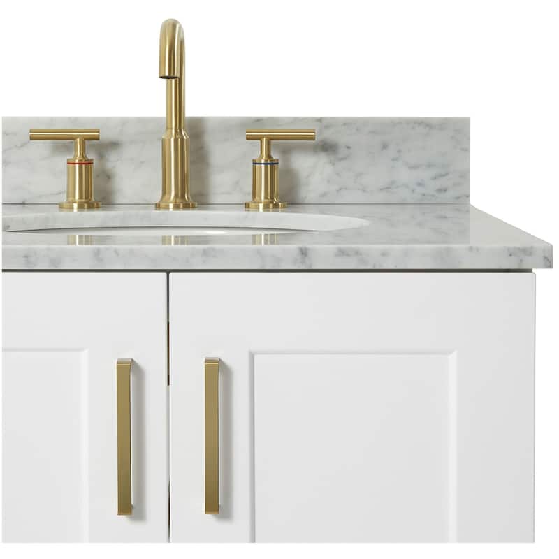 Ariel Q037SRCW2OVO Taylor 37" Free Standing Single Oval Basin Vanity