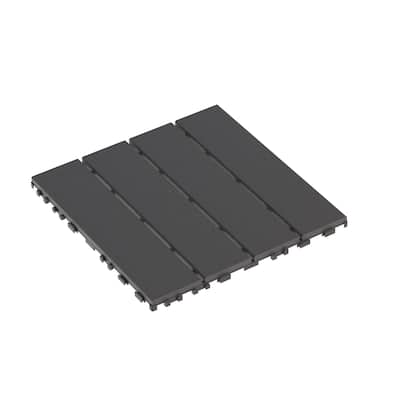 Plastic Interlocking Deck Tiles,44 Pack Patio Deck Tiles,12"x12" Square Waterproof Outdoor All Weather Use, Patio Decking Tiles