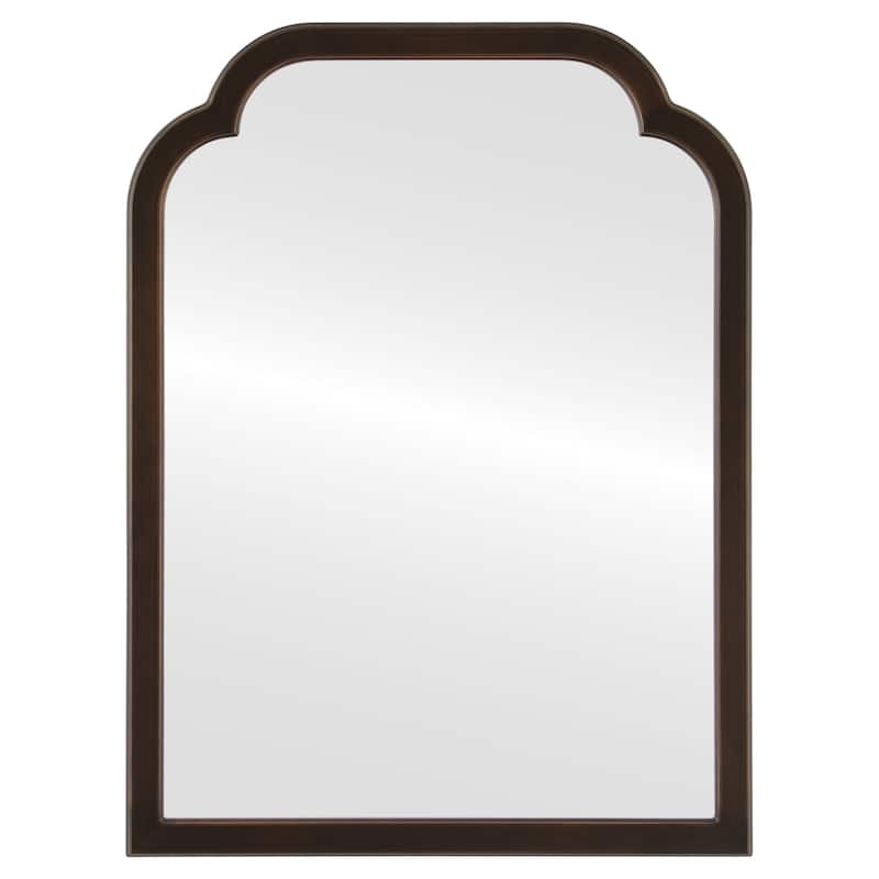 Mifflin Framed Vanity Mirror - Clover Cathedral - 24.4x32.4 - Rubbed Bronze