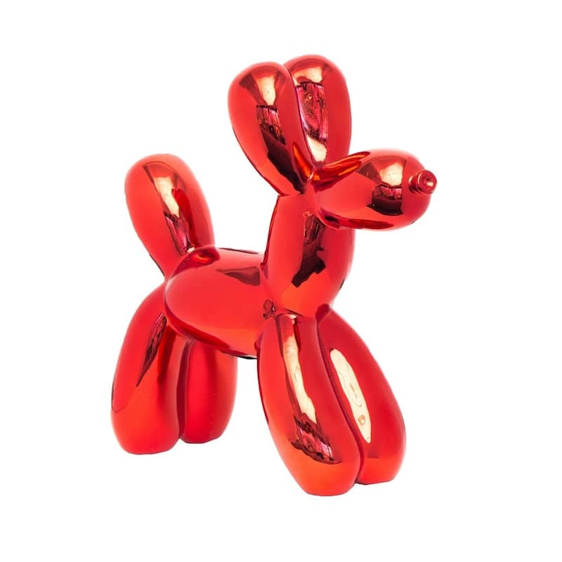 Interior Illusions Plus Ceramic Dog Piggy Bank - 12in tall - Red