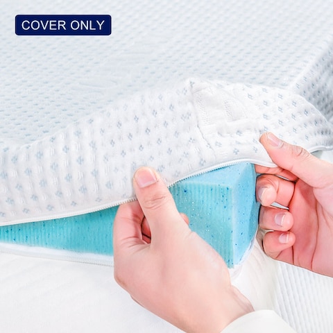 Subrtex Removable Zippered Bamboo Mattress Topper Cover Protector