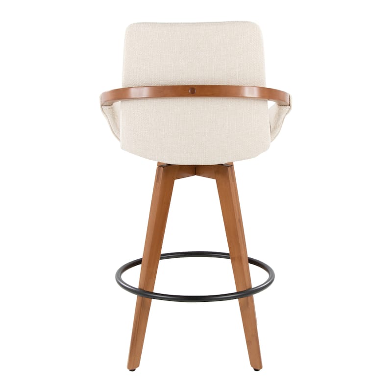Carson Carrington Pugo 26" Fixed-Height Counter Stool in Noise Fabric