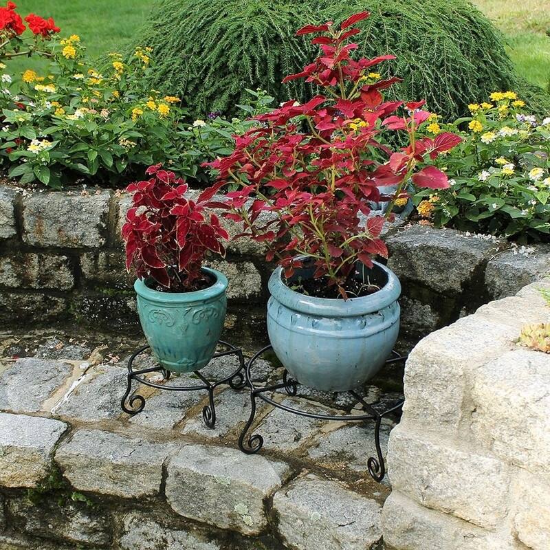 Piazza Flower Pot Plant Stand - 16 x 16 x 6 inches