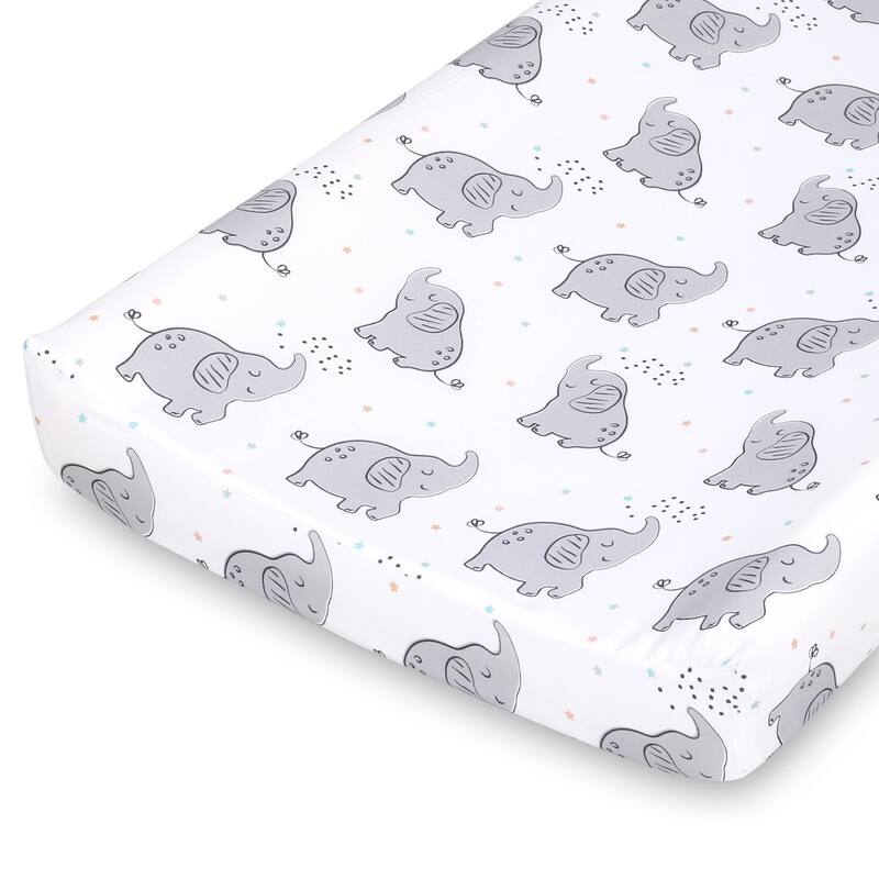 The Peanutshell Celestial Elephant Changing Pad Covers 3-Pack