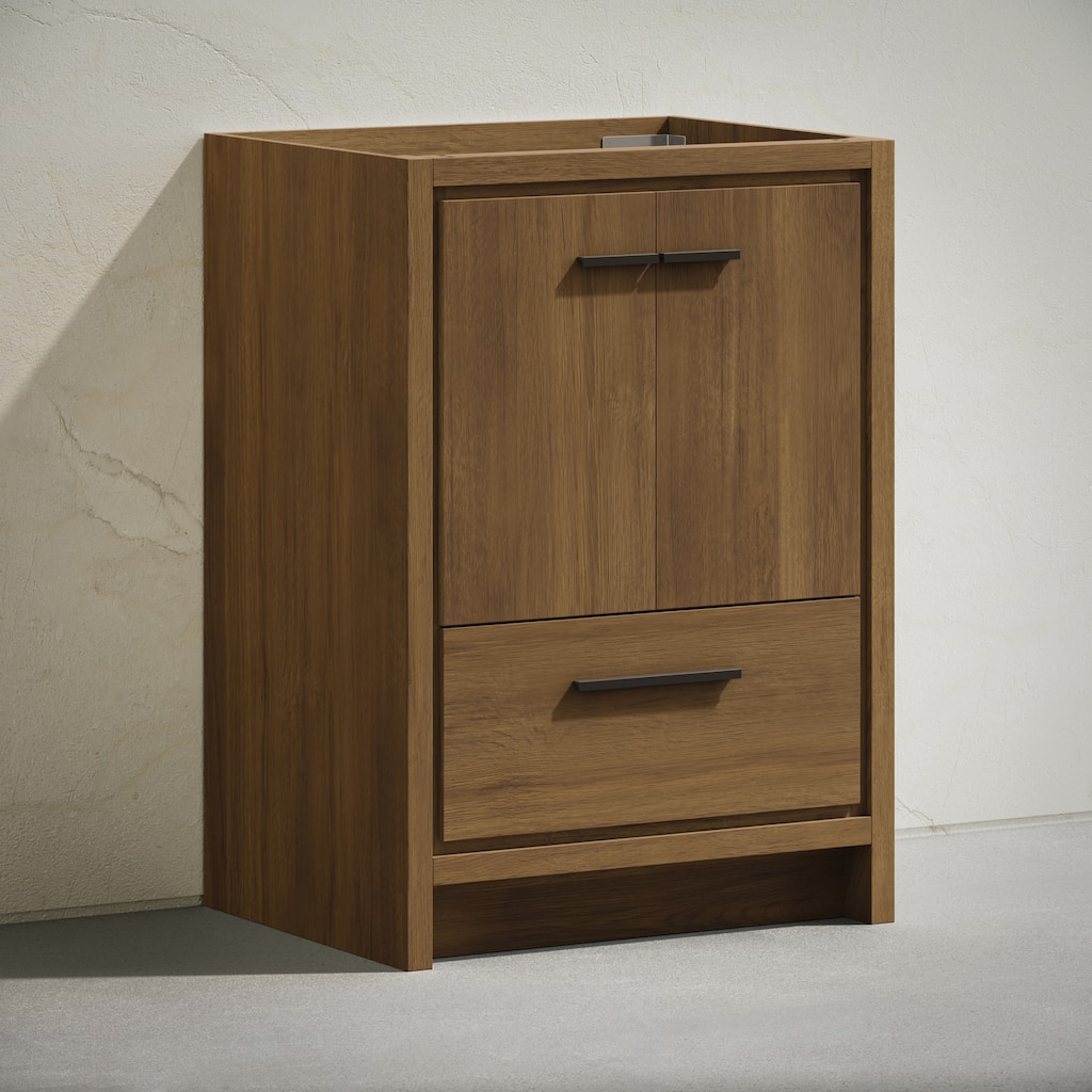 Virage 24" Freestanding Bathroom Vanity In Brown Oak Without Sink Top - 24