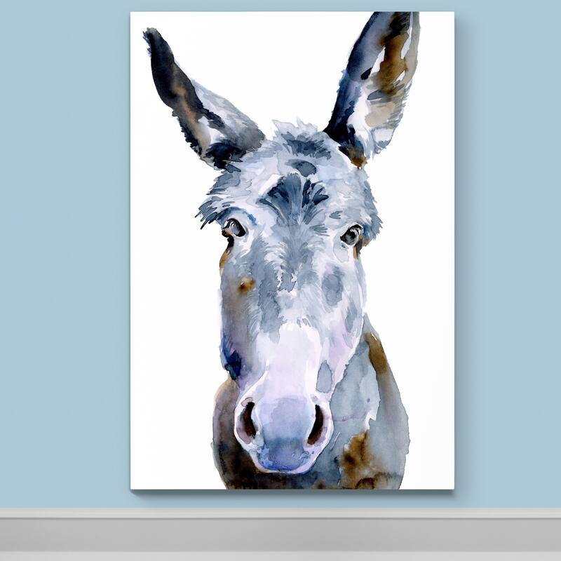 Sweet Donkey II -Premium Gallery Wrapped Canvas