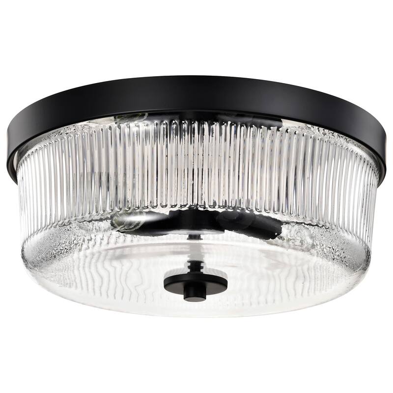 Nuvo Lighting 60/8608 Grayson 2 Light 14" Wide Flush Mount Bowl - Matte Black