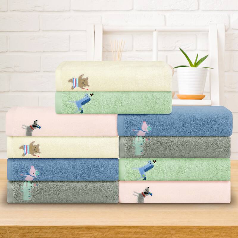 Cotton 2 Pack Bath Towels Set, Large Towels, Absorbent Quick Dry and Lightweight Towels for Bathroom 24" x 48"