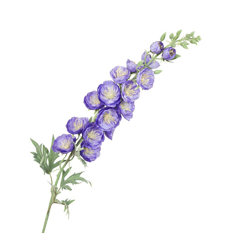 Set of 2 Purple Artificial Hybrid Delphinium Flower Stem Spray 36in - 36" L x 5" W x 5" DP