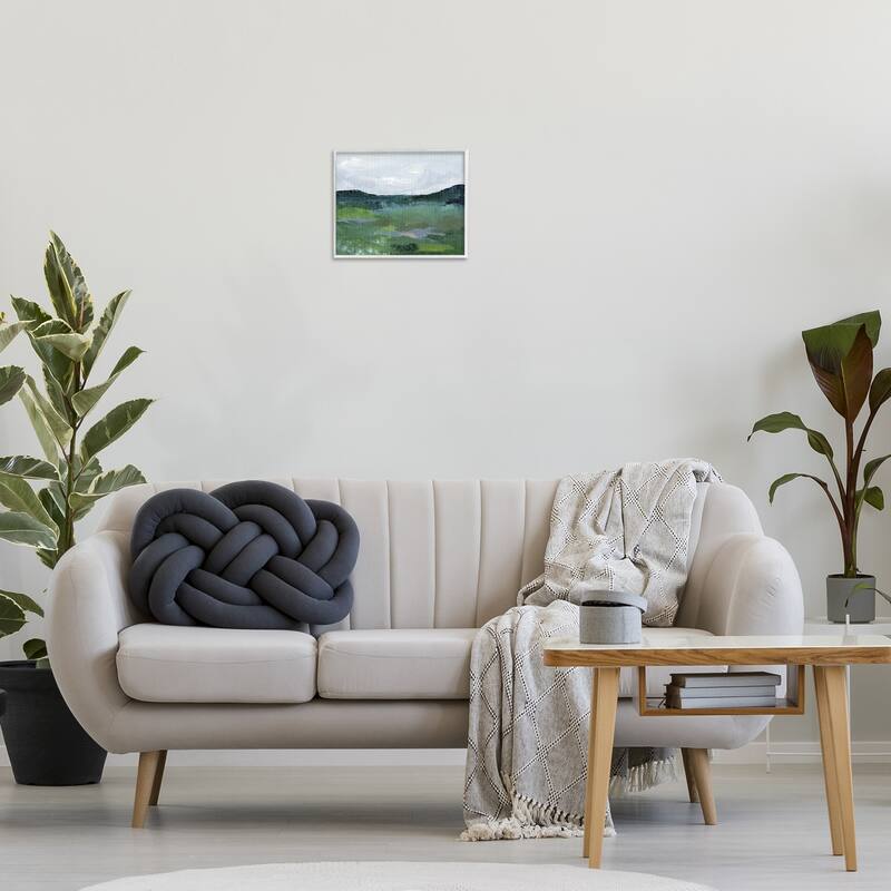 Stupell Brushed Tranquil Landscape Framed Giclee Art Design By Nikita Jariwala