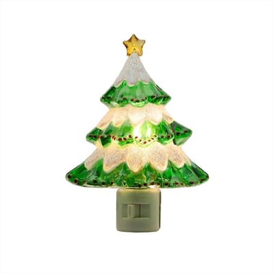 Novelty Lights LED Christmas Tree Night Light with Swivel Plug - CHRISTMAS TREE - CHRISTMAS TREE