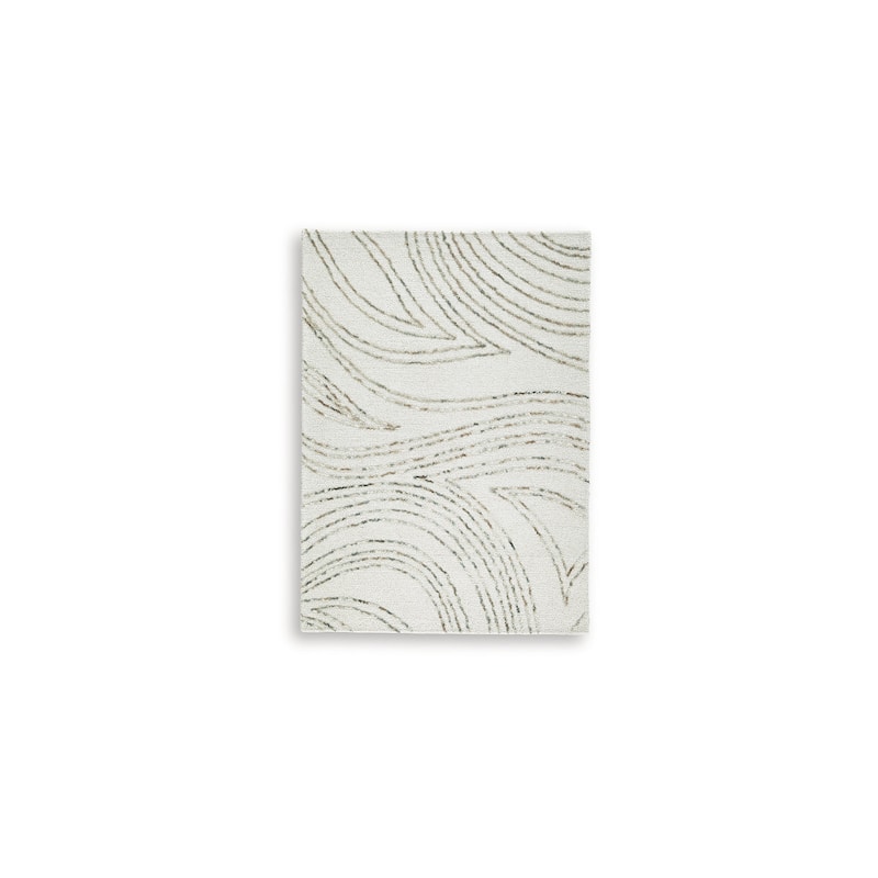 Signature Design by Ashley Deenbury Beige/Green 5' x 7' Area Rug - 61" W x 84" D x 0.5" H