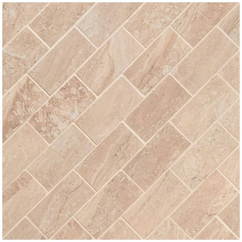 Ackland AKN-P-AZ2X4SWP-CA Azira - 12" x 12" Porcelain Brick Wall