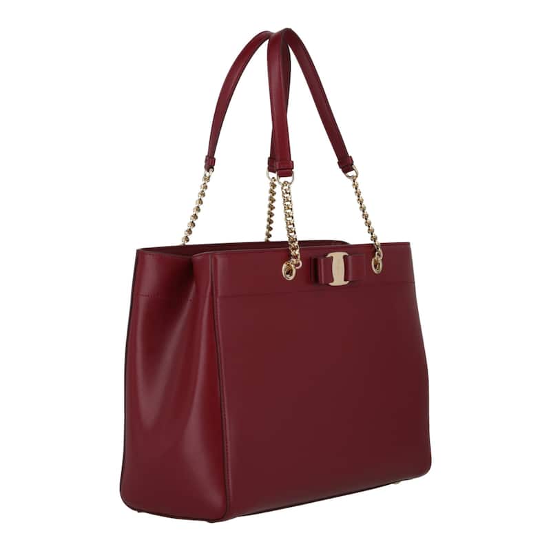 Ferragamo Vara Bow Smooth Leather Tote