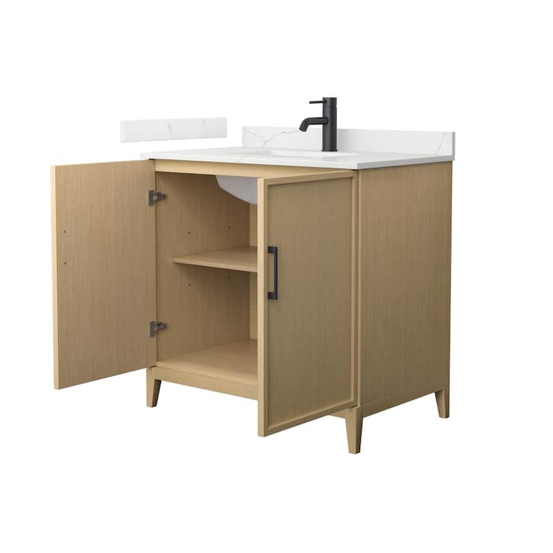 Elan 36-inch Single Vanity, Single Hole Quartz Top