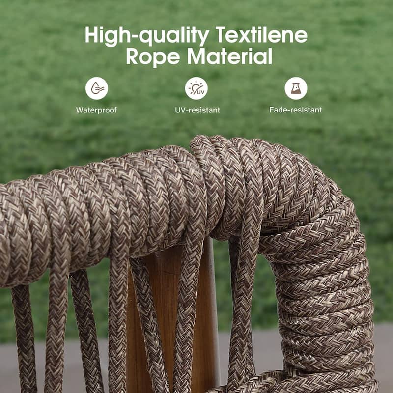 PURPLE LEAF Bar Stools Set of 2 Patio Wicker Bar Height Metal Chairs Boho High Barstools with Back for Garden Outdoor