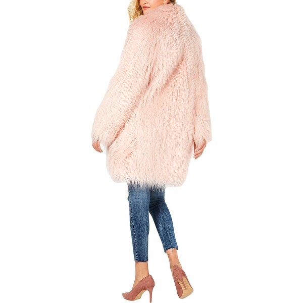 guess serenity faux fur coat