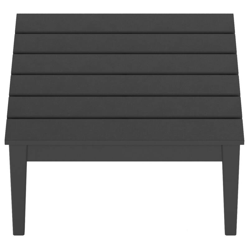 Polytrends Shoreside HDPE Eco-Friendly All Weather Square Modern 32" Conversation Table