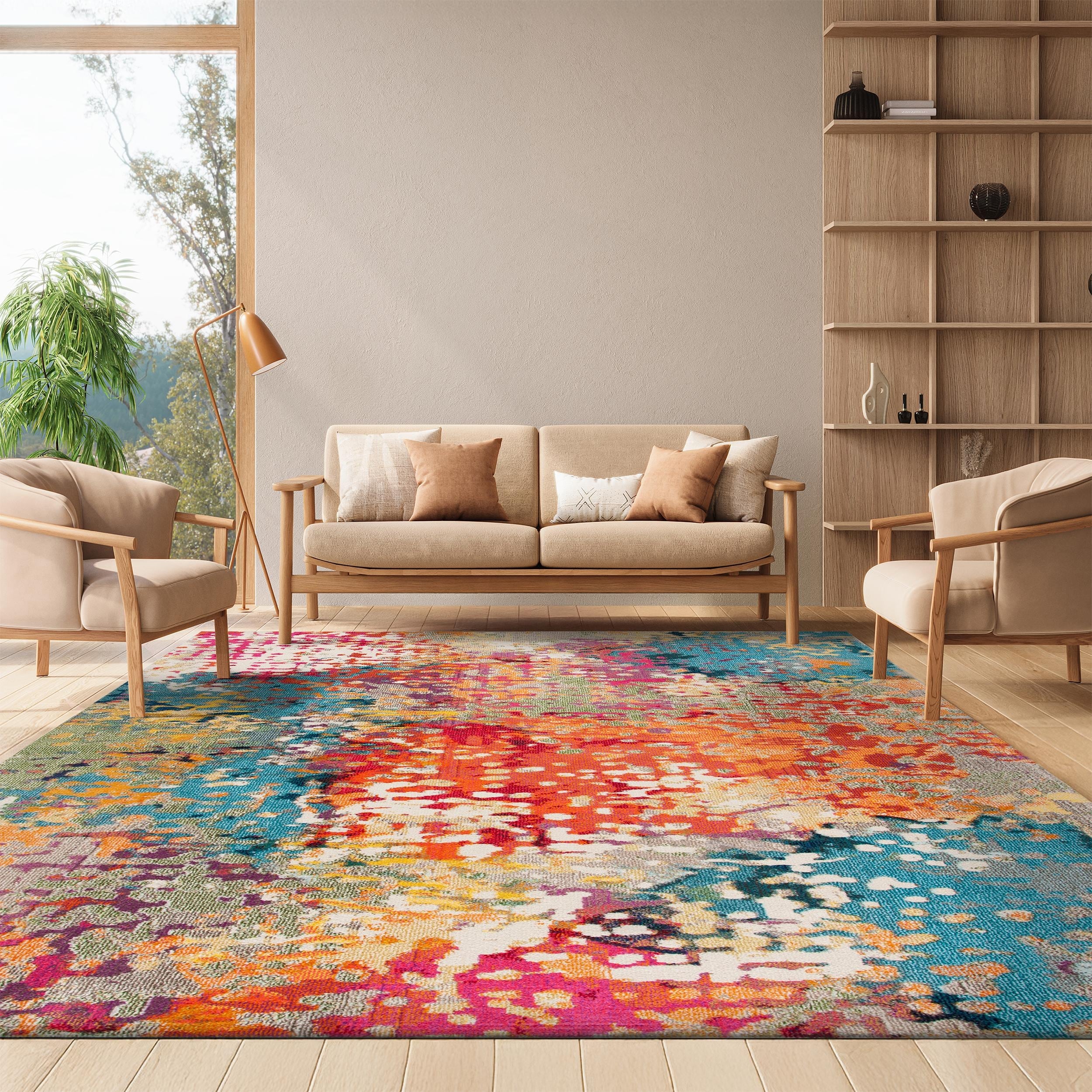 SAFAVIEH Madison Charmaine Boho Abstract Rug