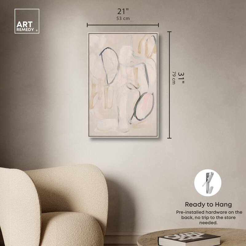 Faded Outlines II Canvas by Art Remedy