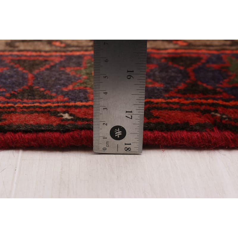 ECARPETGALLERY Hand-knotted Andelz Red Wool Rug - 4'1 x 6'9