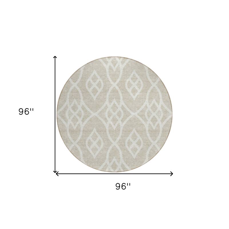 HomeRoots Trellis Transitional Rectangle Outdoor Rug