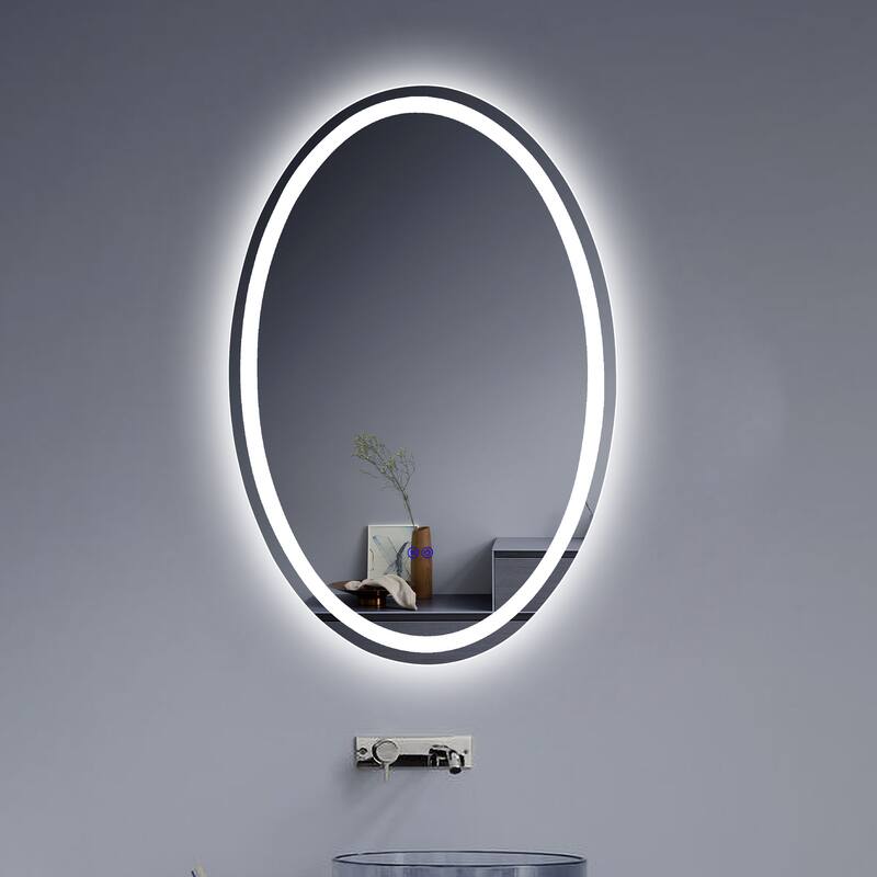 Frameless Back Lit LED Mirror - Silver