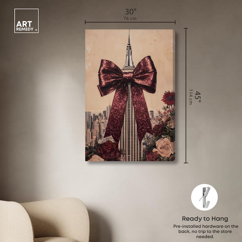 Sparkling Empire State Building Canvas by Art Remedy, Gallery Wrapped