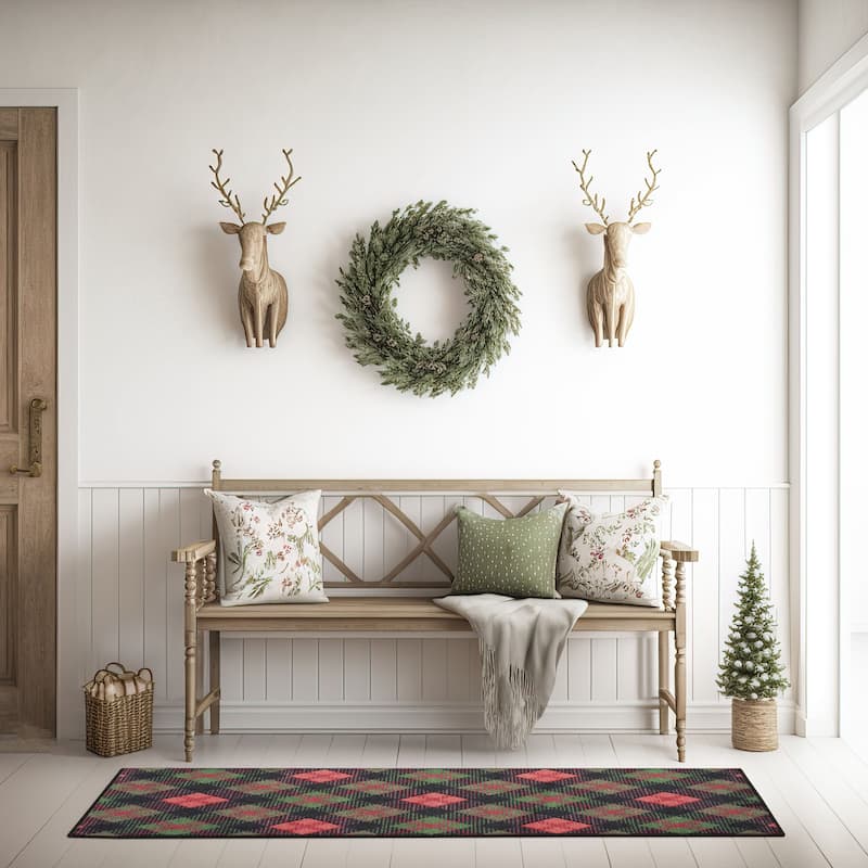 Nourison Accent Decor/Christmas Indoor Geometric Area Rug