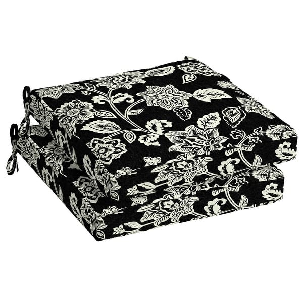 Arden Selections Ashland Jacobean Outdoor Seat Cushion 2Pack 21 in L x 21 in W x 5 in H Bed